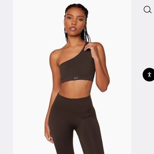 SET ACTIVE SCULPTFLEX® RIBBED ONE SHOULDER BRA